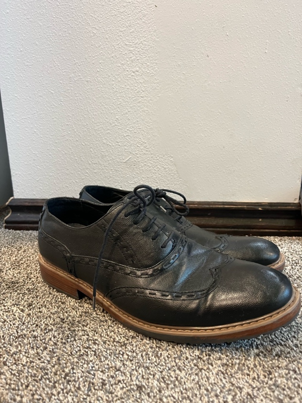 Perry Ellis Portfolio Roger Oxford Dress Wingtip Lace Up Business Casual Size 11